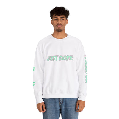 Just Dope Crewneck Sweatshirt, Vivid Creations Pull-Over Sweatshirt