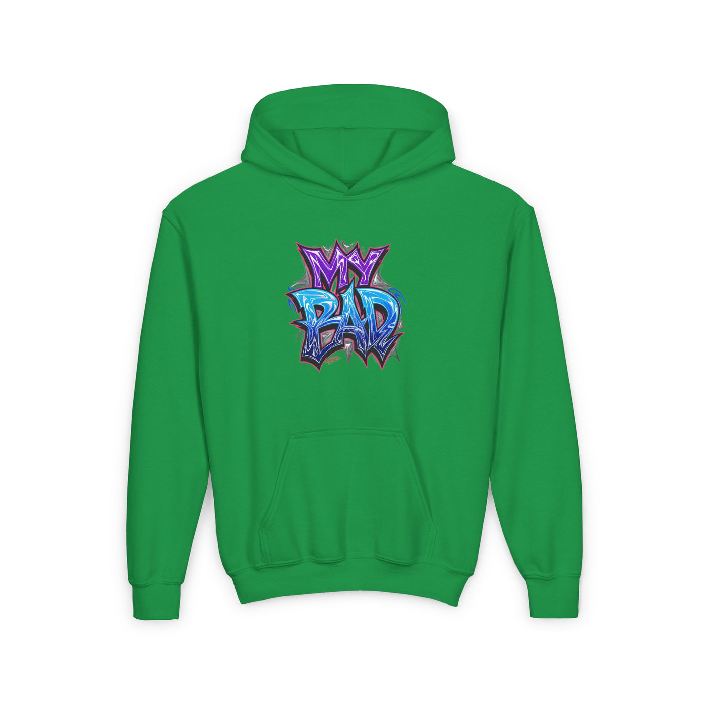 Youth Heavy Hooded Sweatshirt, My Bad Graphic Hoodie