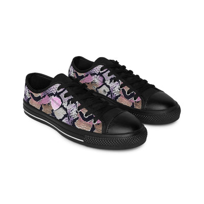 Stylish Women's V.C. Sneakers with Snakeskin Print - Perfect for Casual Outfits