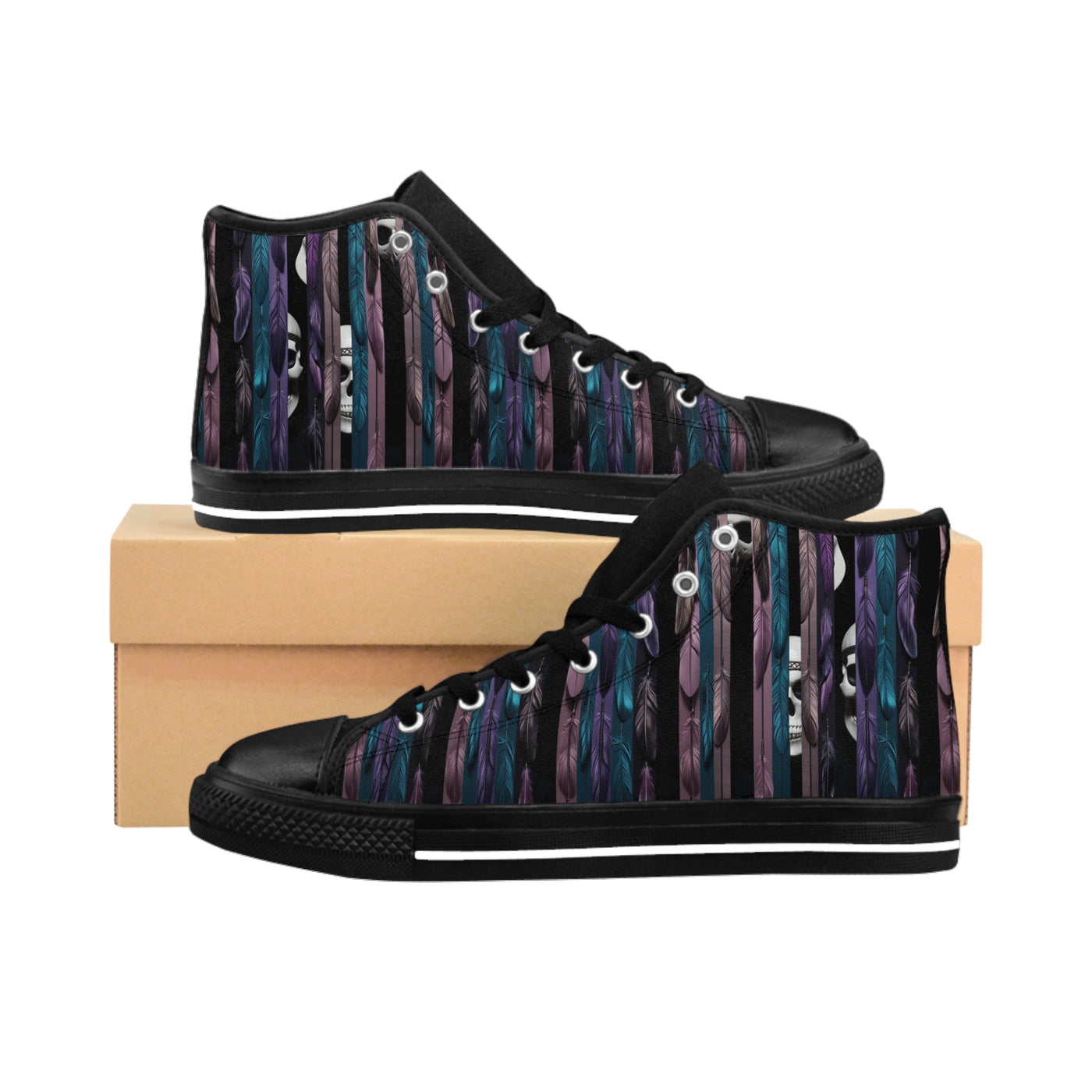 Women's Classic High-Top's Sneakers, Vivid Creations Designer High-top's