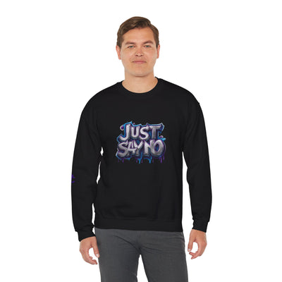 Lightweight Graphic Sweatshirt, Vivid Creations Just Say No Sweatshirt