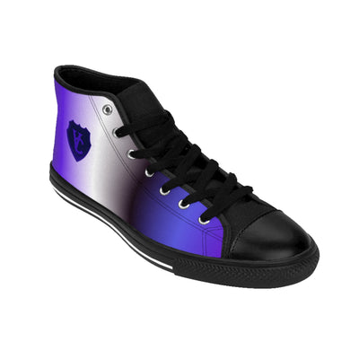 Women’s Classic Sneakers - Stylish Purple Gradient High Tops