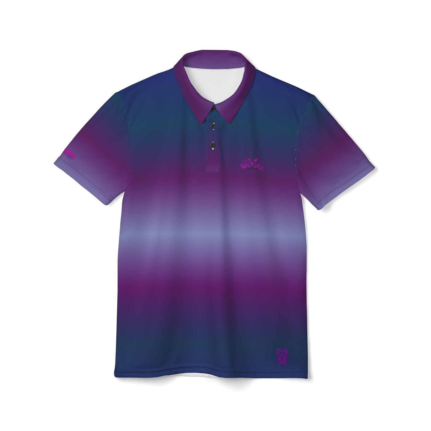 Vibrant Gradient Polo Shirt – Perfect for Casual Outings & Golfing