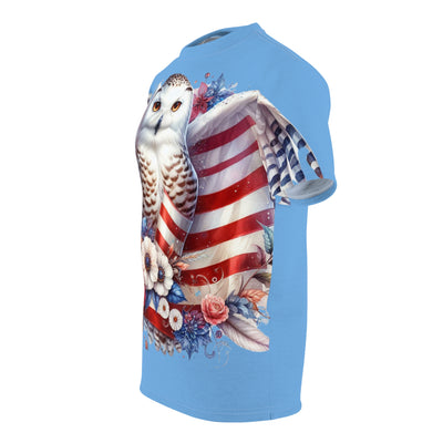 American Flag W/ Owl T-shirt