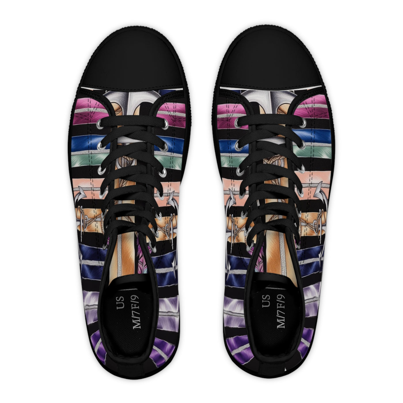 Women's High-Top Sneakers, Vivid Creations Designer Shoes