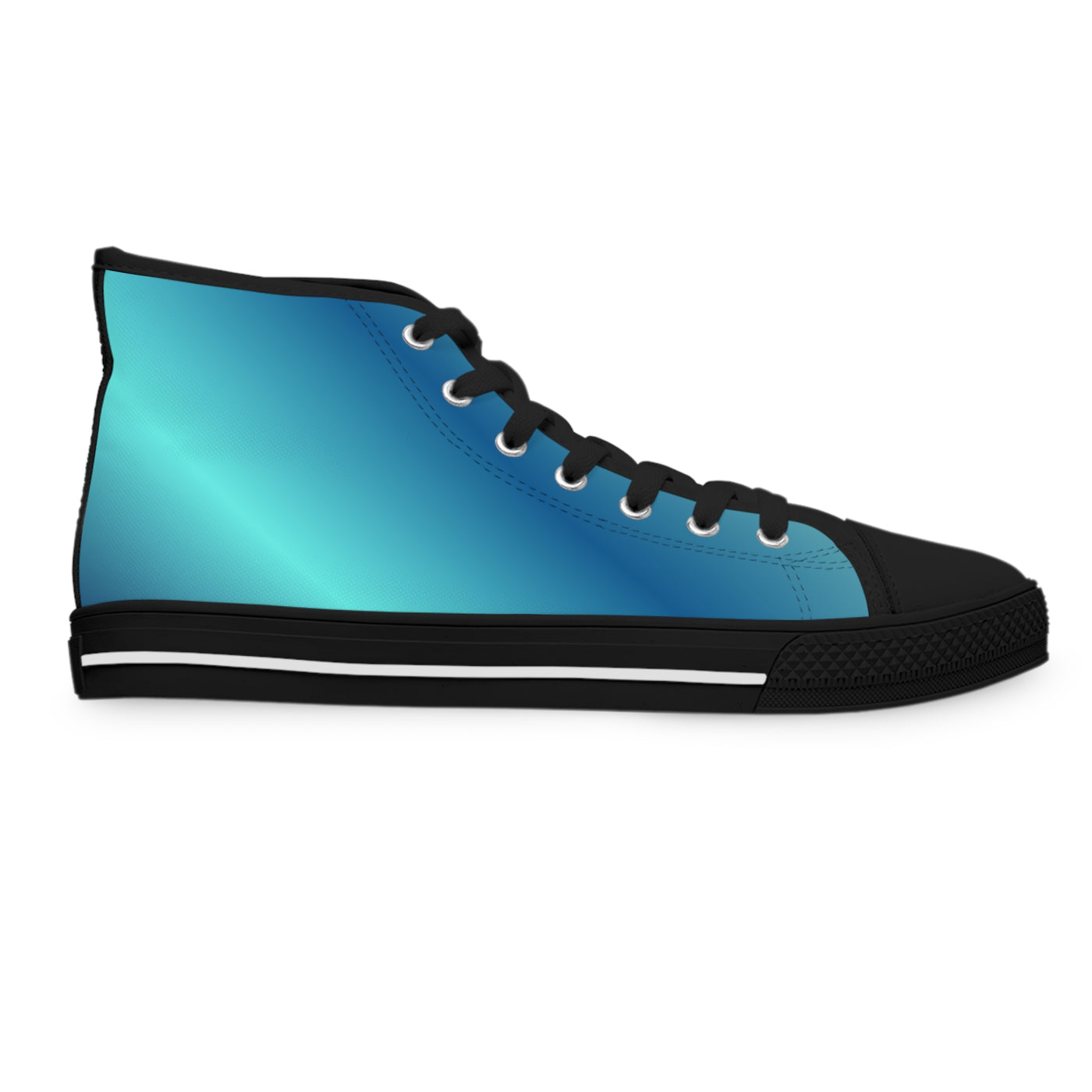 Women's High Top Sneakers - Trendy Gradient Design for Casual Style