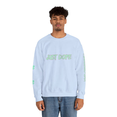 Just Dope Crewneck Sweatshirt, Vivid Creations Pull-Over Sweatshirt