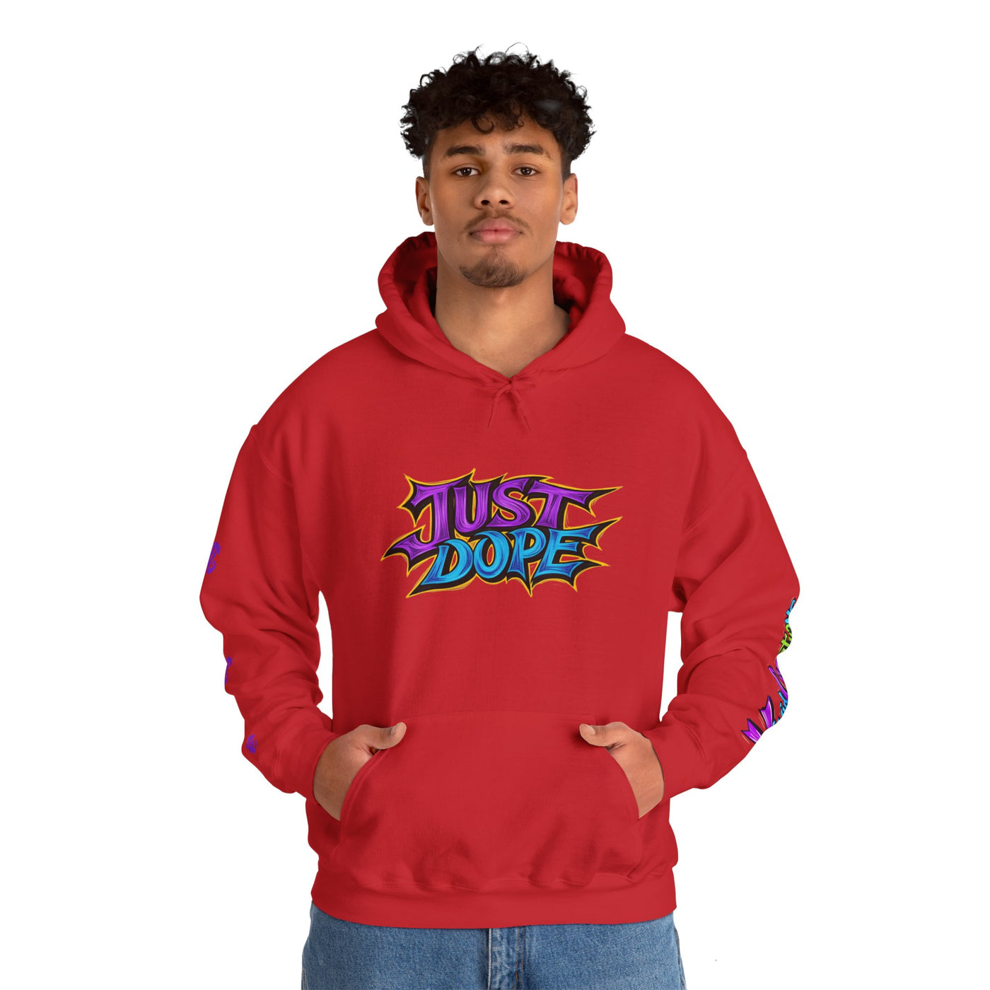 Just Dope Unisex Hooded Sweatshirt, Vivid Creations Graphic Sweatshirt, Best Hoodie for Men & Women