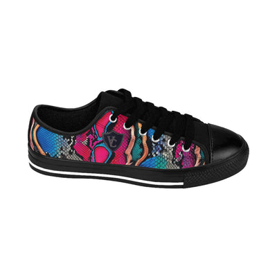 Vibrant Women’s Sneakers with Colorful Snake Design