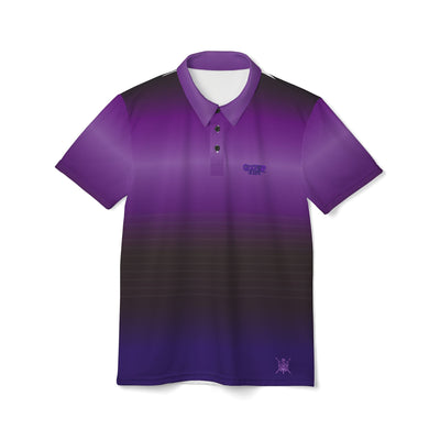 Gradient Purple Unisex Polo Shirt - Stylish Casual Wear for Every Occasion