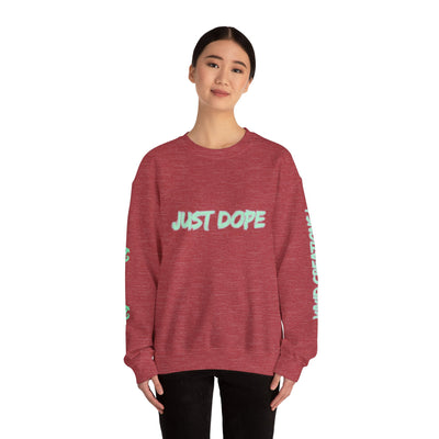 Just Dope Crewneck Sweatshirt, Vivid Creations Pull-Over Sweatshirt