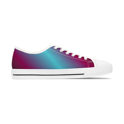 Stylish Gradient Women&#039;s Low Top Sneakers - Colorful Casual Footwear