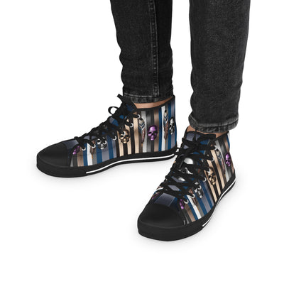 Men's High-Top Sneakers, Vivid Creations Designer Shoes