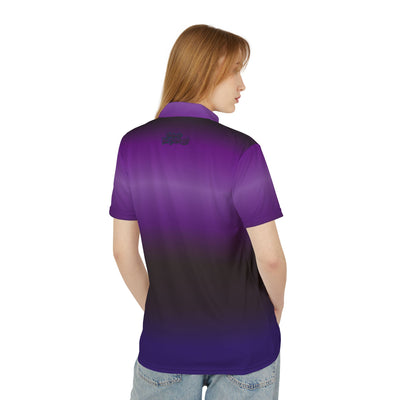 Gradient Purple Unisex Polo Golf Shirt - Stylish Casual Wear for All Occasions