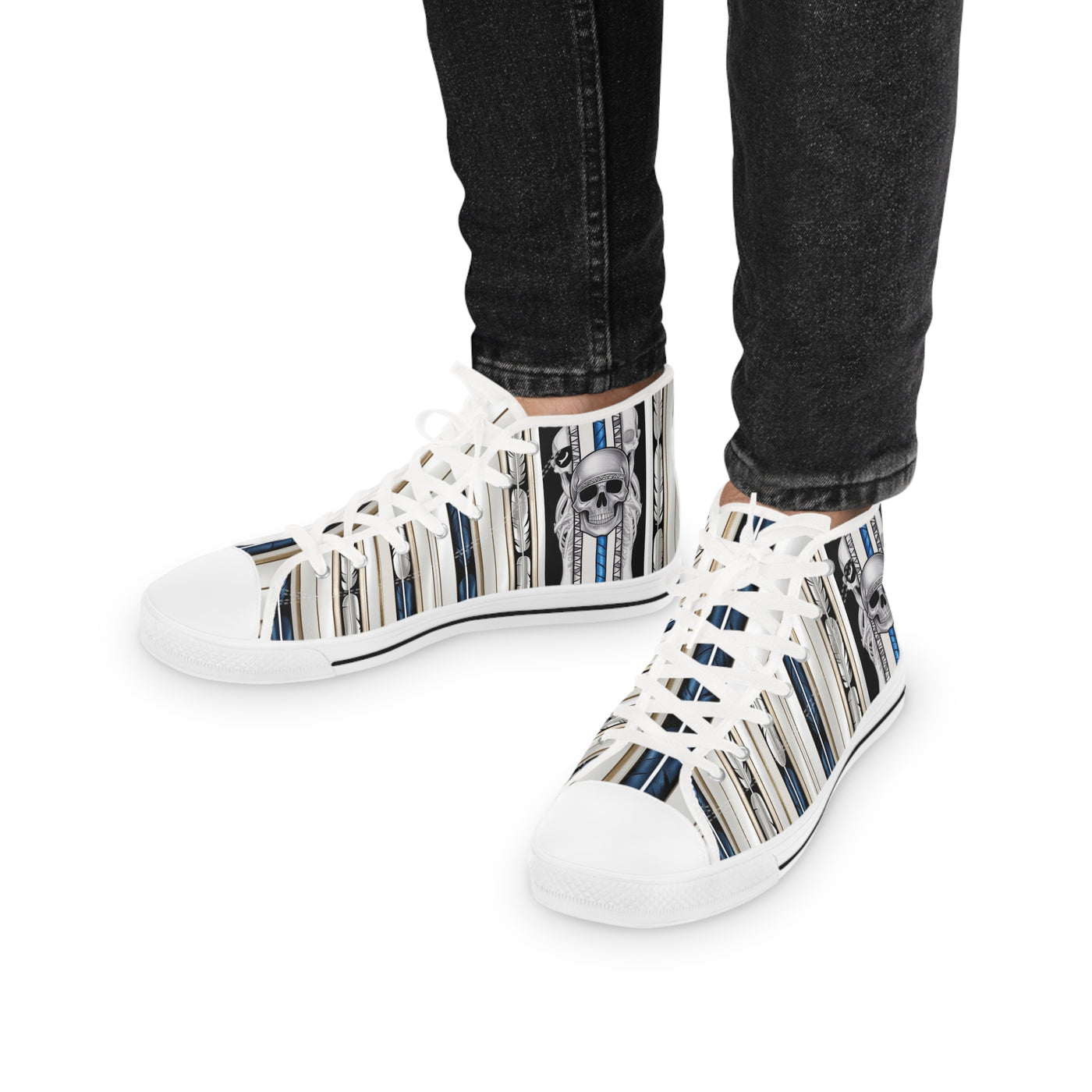 Men's High-Top Sneakers, Vivid Creations Designer Shoes