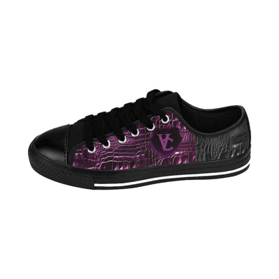 Stylish Women's Sneakers with Purple Circuit Design