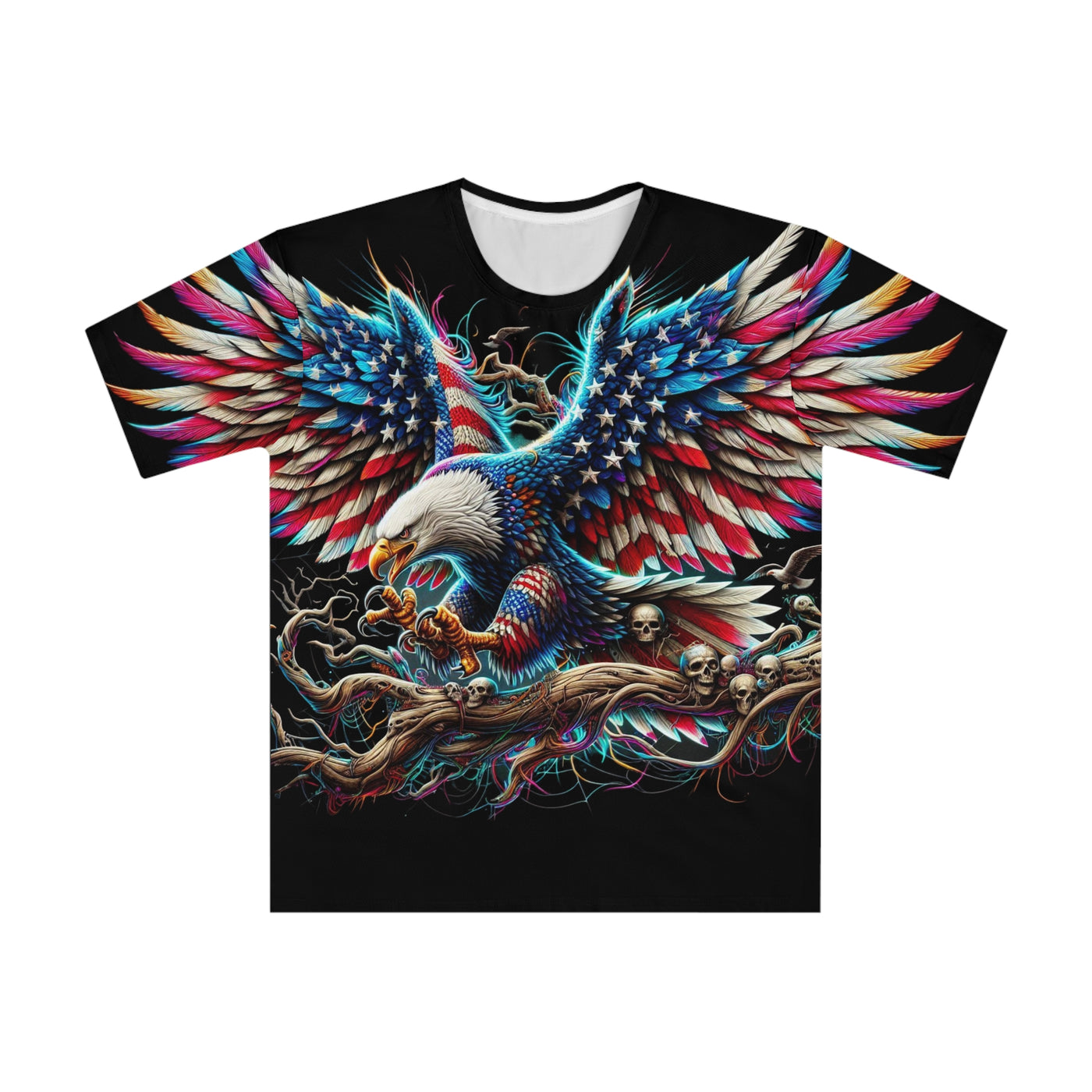 Skateboarding-American Flag T-shirt