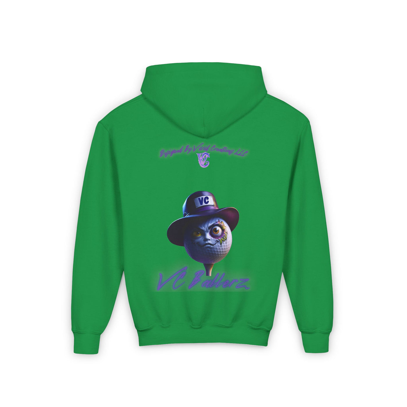 VC Ballerz 034 Youth Hooded Sweatshirt, Vivid Creations Kids Hoodie