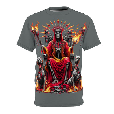 Skeleton Fire Queen W/ Pitt-Bulls T-shirt