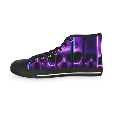 Men's High-Top Sneakers, Vivid Creations Designer Chuck's - Skull Design