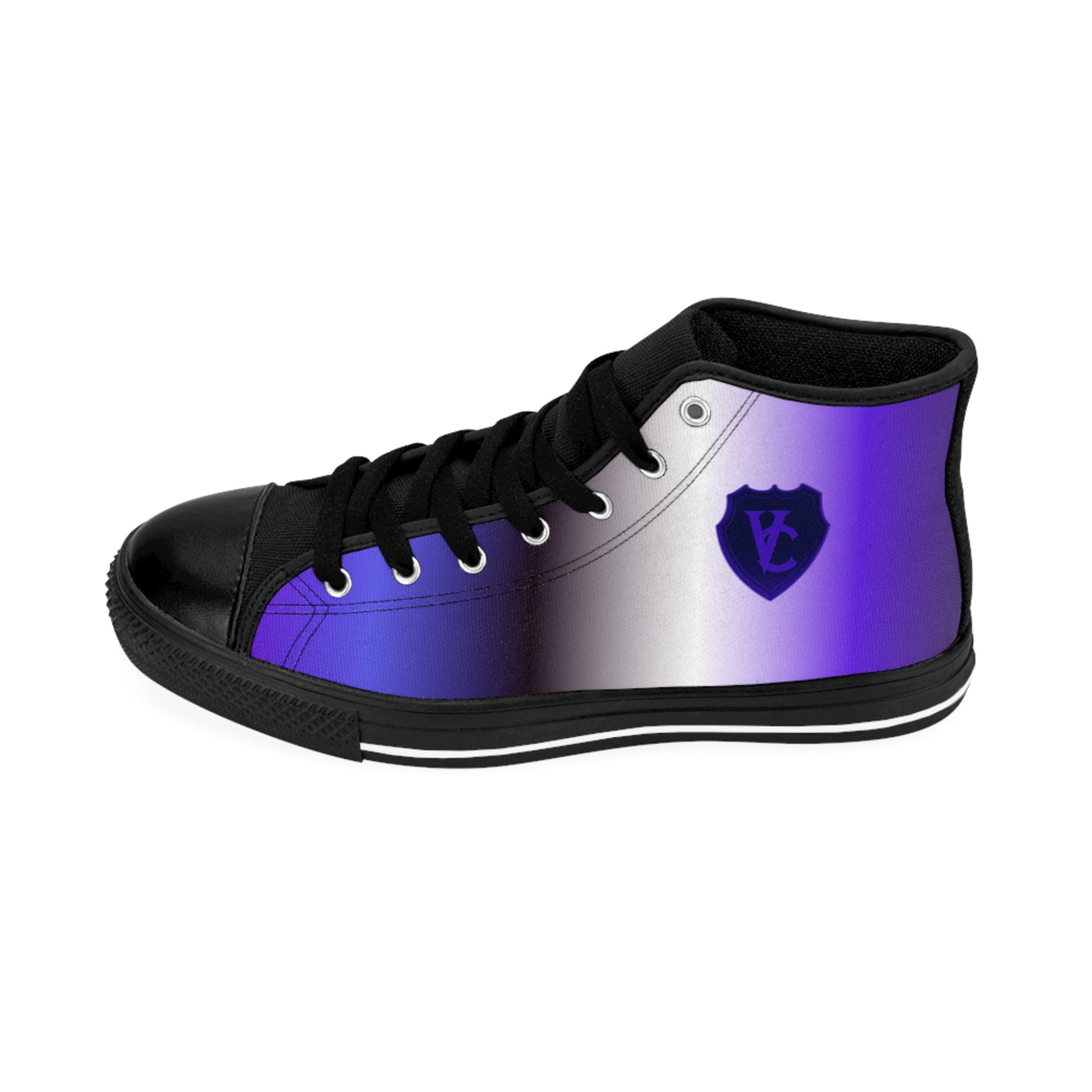 Women’s Classic Sneakers - Stylish Purple Gradient High Tops