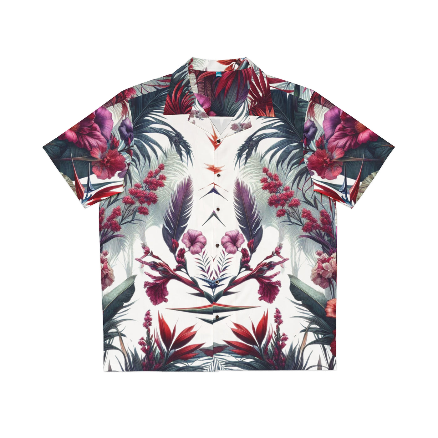 Hawaiian Shirt - Tropical Flower Pattern Men's Button Down