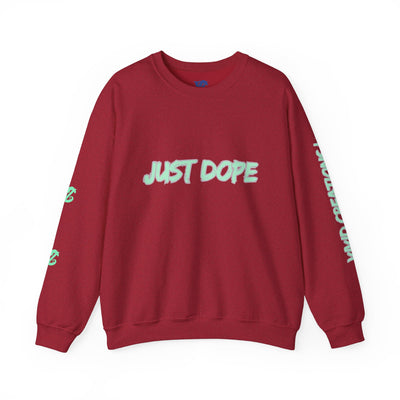 Just Dope Crewneck Sweatshirt, Vivid Creations Pull-Over Sweatshirt