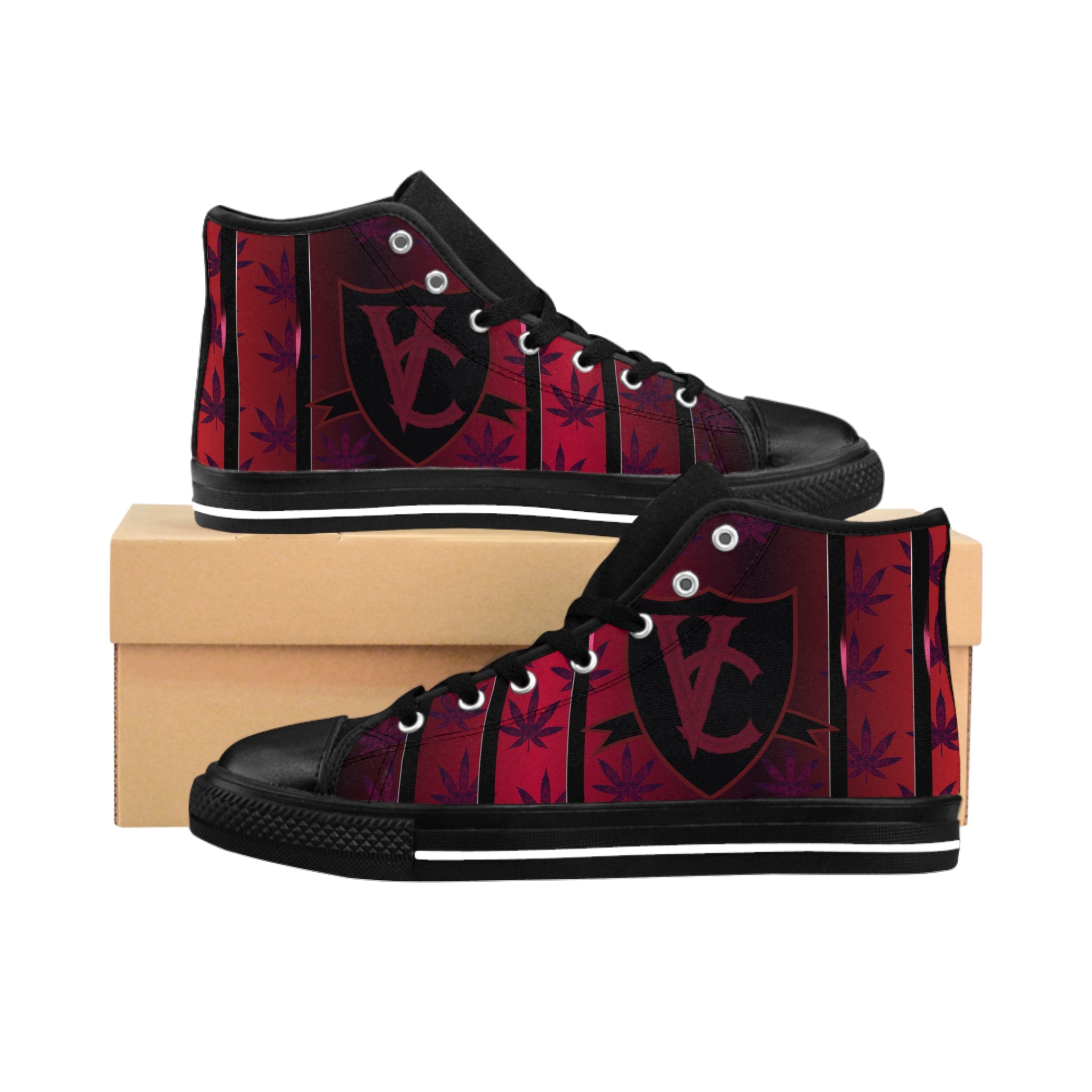 Men's Classic V.C. High-Top Sneakers, Vivid Creations Designer High-top's