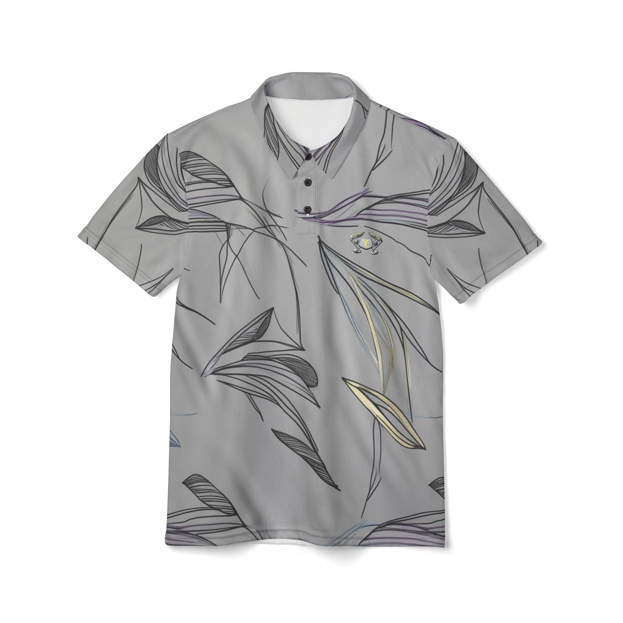 Trendy Floral Unisex Polo Shirt - Perfect for Casual Outings & Summer Gatherings