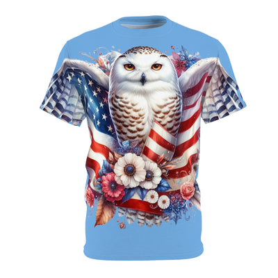 American Flag W/ Owl T-shirt