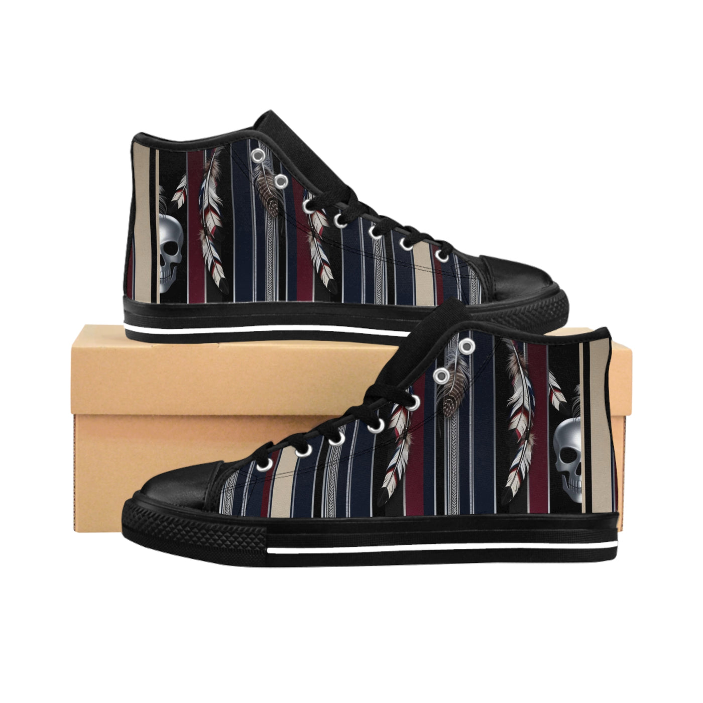 Men's Classic High-Top's Sneakers, Vivid Creations Designer High-top's