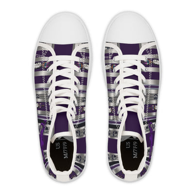 Stylish Women's High Top Sneakers with Unique Striped Design