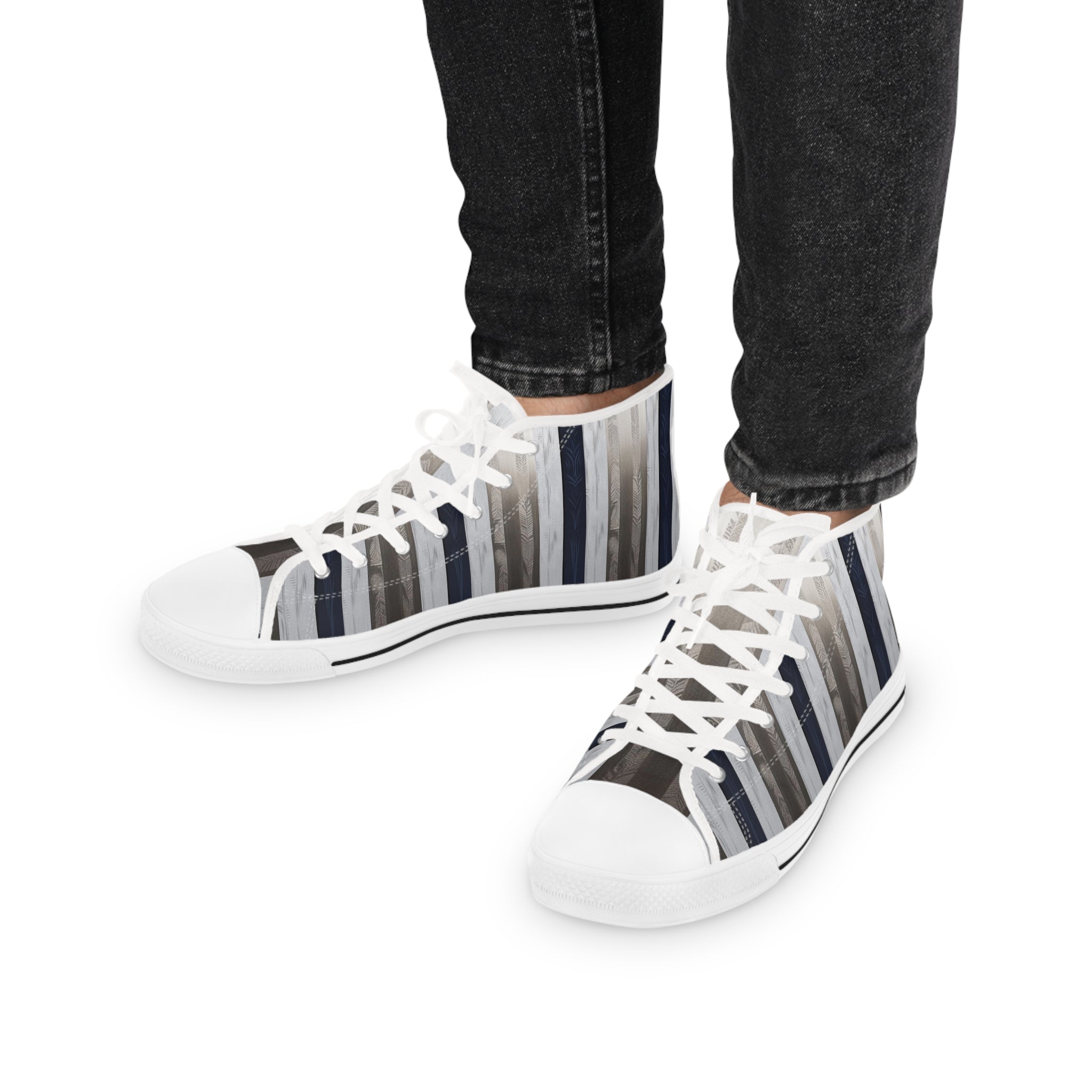 Men's High-Top Sneakers, Vivid Creations Designer Shoes