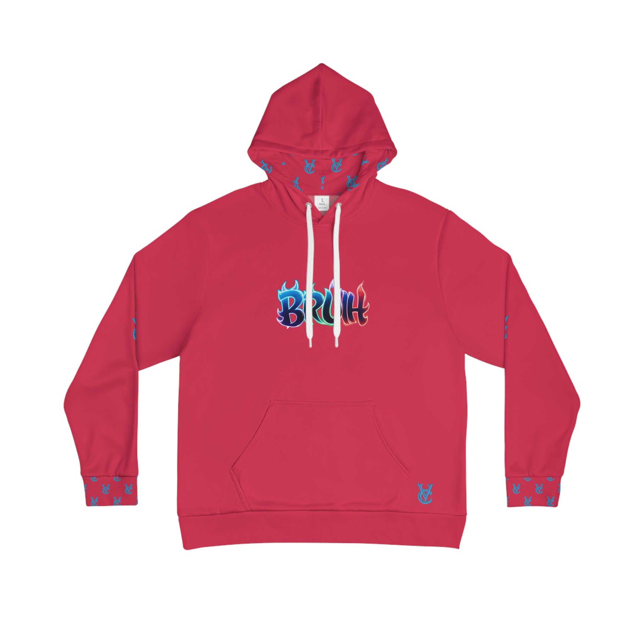 Men's BRUH Hoodie, Vivid Creations Graphic Hooded Sweatshirt