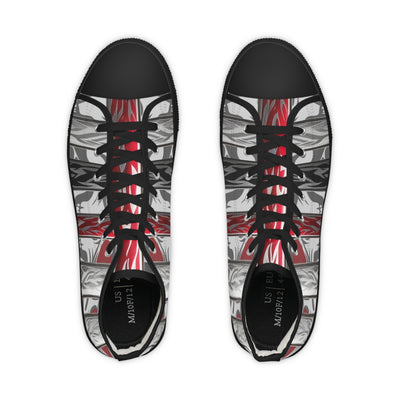 Men's High-Top Sneakers, Vivid Creations Designer Chuck's - Skull Design