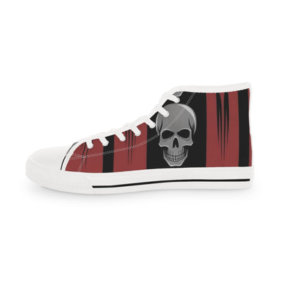 Men's High-Top Sneakers, Vivid Creations Designer Chuck's - Skull Design