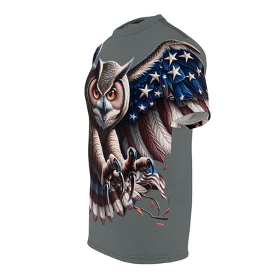 American Flag W/ Owl T-shirt