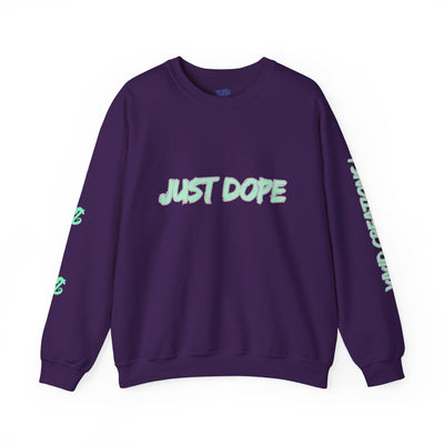 Just Dope Crewneck Sweatshirt, Vivid Creations Pull-Over Sweatshirt