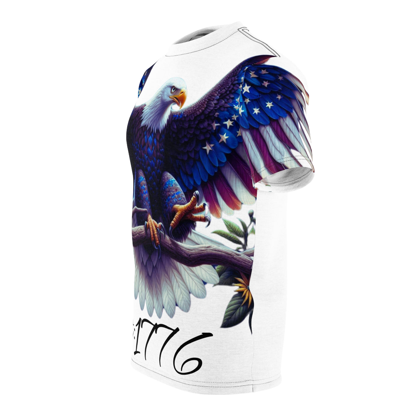 American Flag W/ Eagle 1776 T-shirt