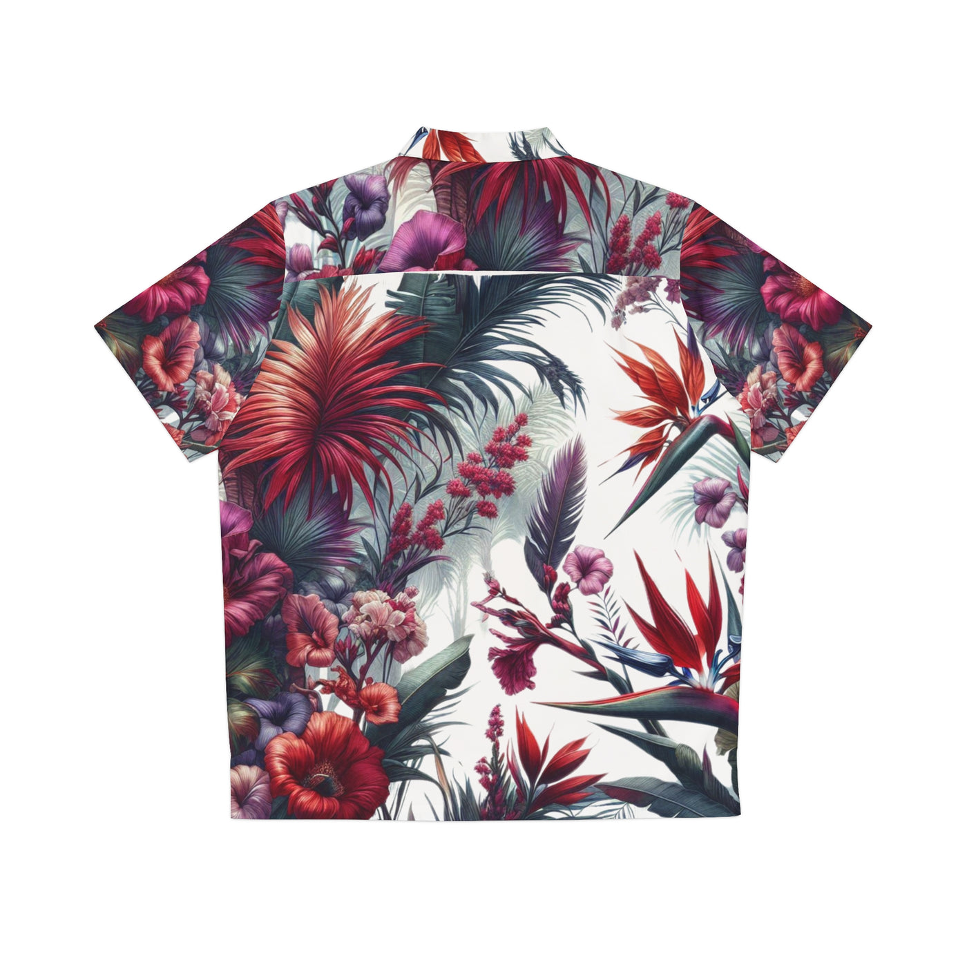 Hawaiian Shirt - Tropical Flower Pattern Men's Button Down