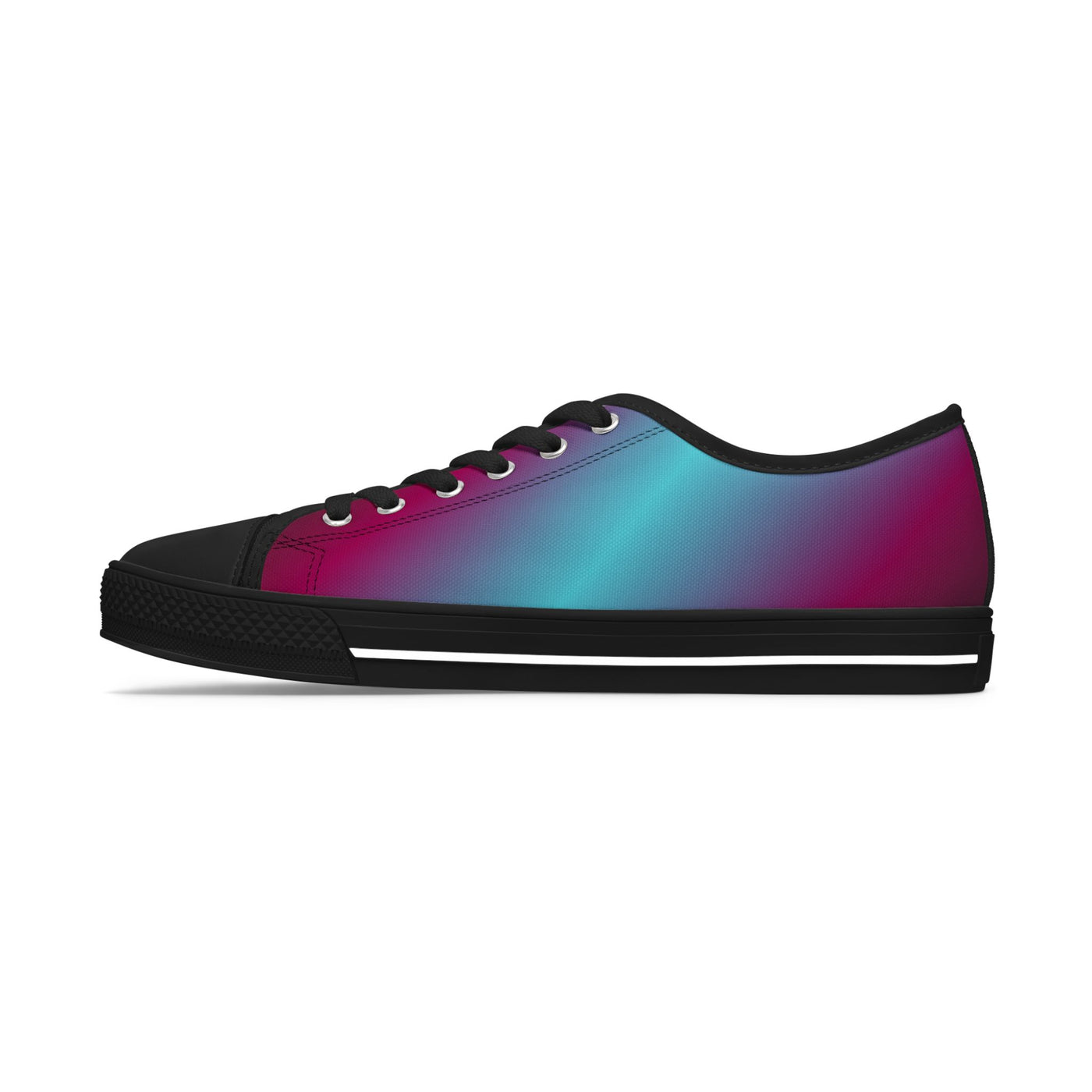 Stylish Gradient Women&#039;s Low Top Sneakers - Colorful Casual Footwear