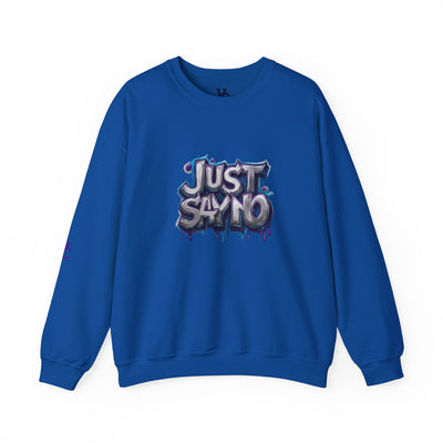 Lightweight Graphic Sweatshirt, Vivid Creations Just Say No Sweatshirt