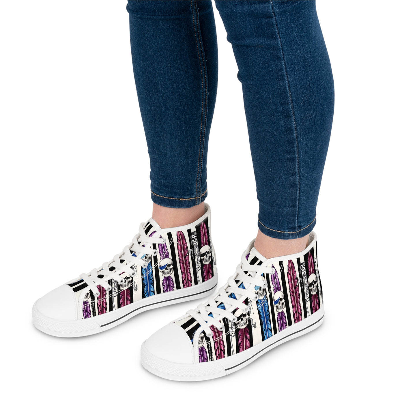 Women's High-Top Sneakers, Vivid Creations Designer Shoes