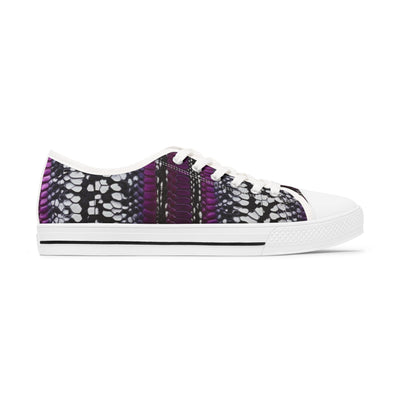 Stylish Women's Low Top Sneakers with Bold Pattern