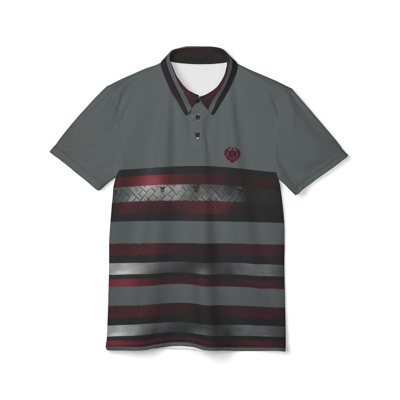 Stylish Unisex Polo Shirt with Modern Stripes, Great Golf Gift For Dad