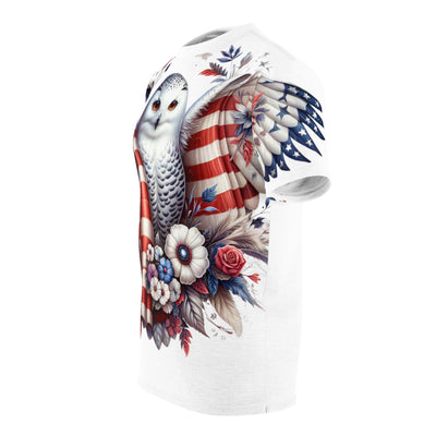 American Flag W/ Owl T-shirt