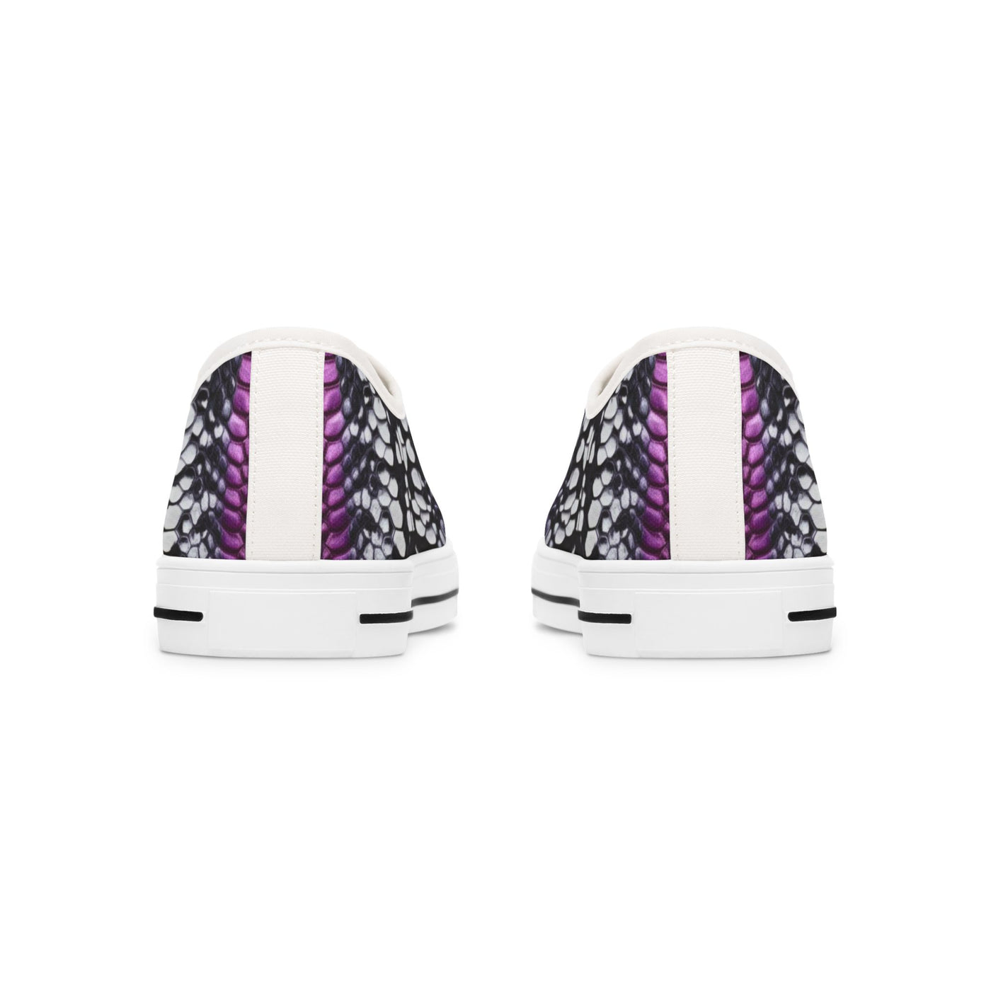 Stylish Women's Low Top Sneakers with Bold Pattern