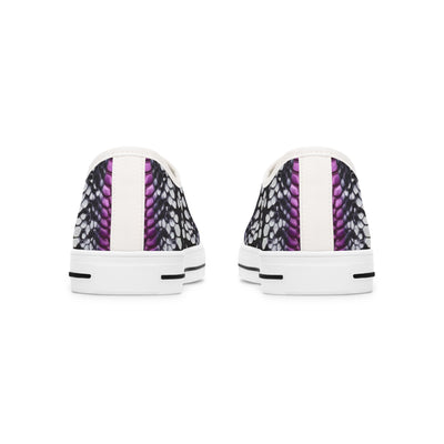 Stylish Women's Low Top Sneakers with Bold Pattern