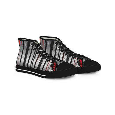 Men's High-Top Sneakers, Vivid Creations Designer Chuck's - Skull Design