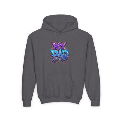 Youth Heavy Hooded Sweatshirt, My Bad Graphic Hoodie